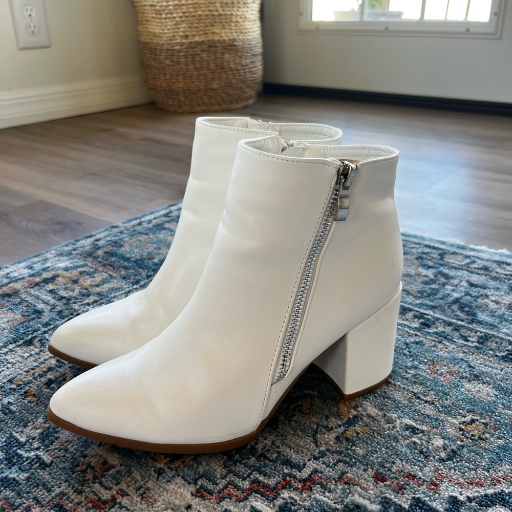 White Ankle Boots